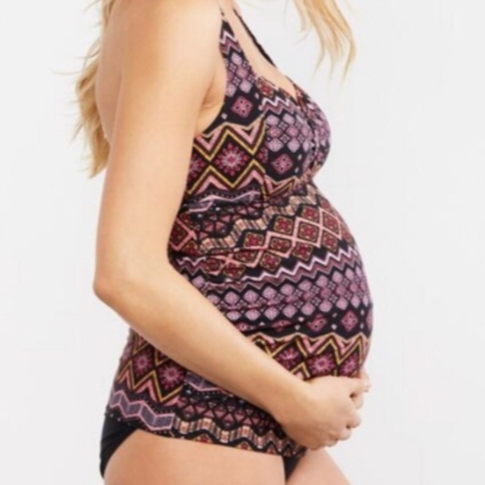 Motherhood Maternity Swim Top size L
